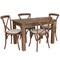 Flash Furniture Farm Table, 4 Chair Cushions Set, 46"x30" XA-FARM-17-GG - alternate 2